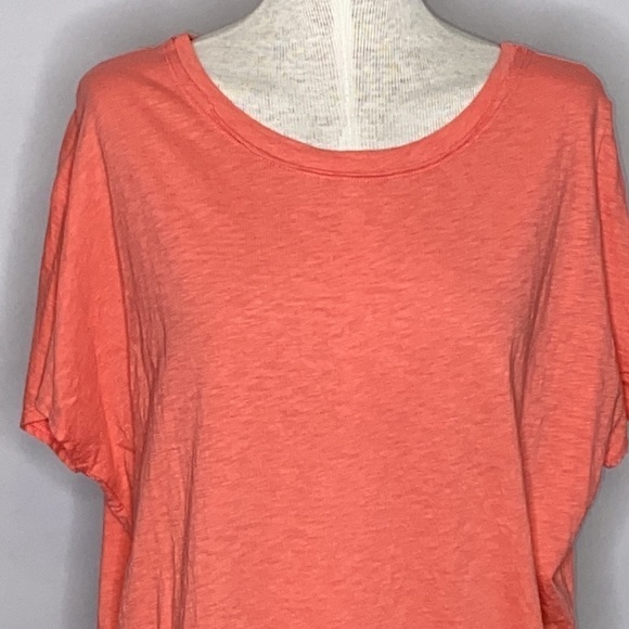 Chaser Dolman Burnout Oversized Tee in Coral - XS - Picture 2 of 6